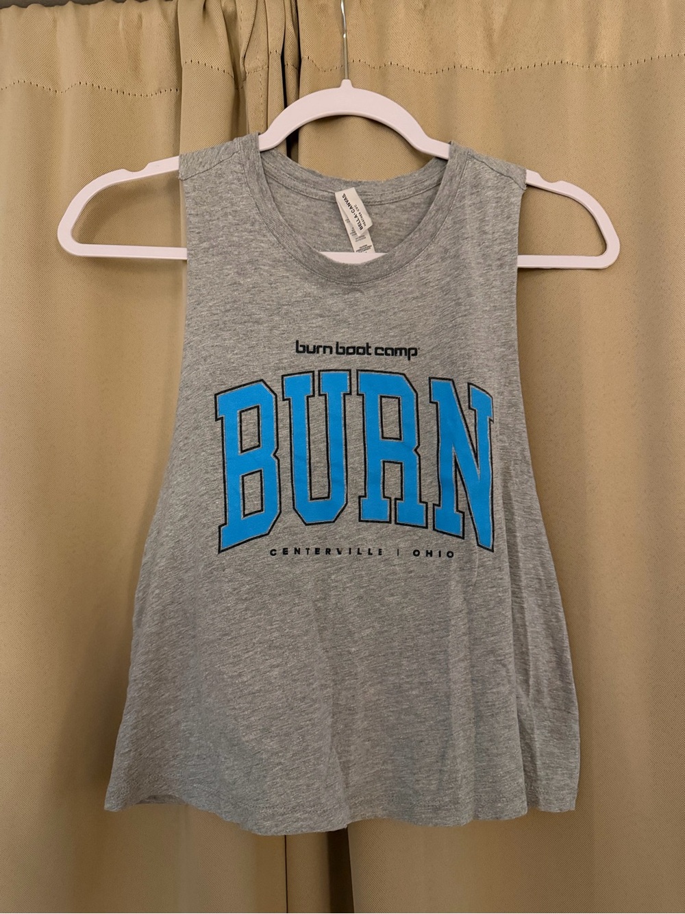 Burn Boot Camp Gray Tank Top